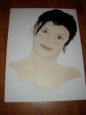 Francine, huile sur toile, commande