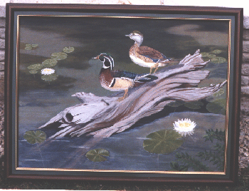 Carolins, huile sur toile, cadeau